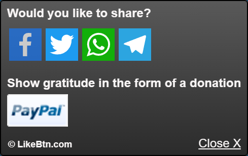 PayPal donation button