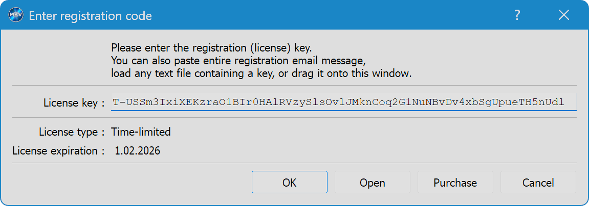 Enter registration code
